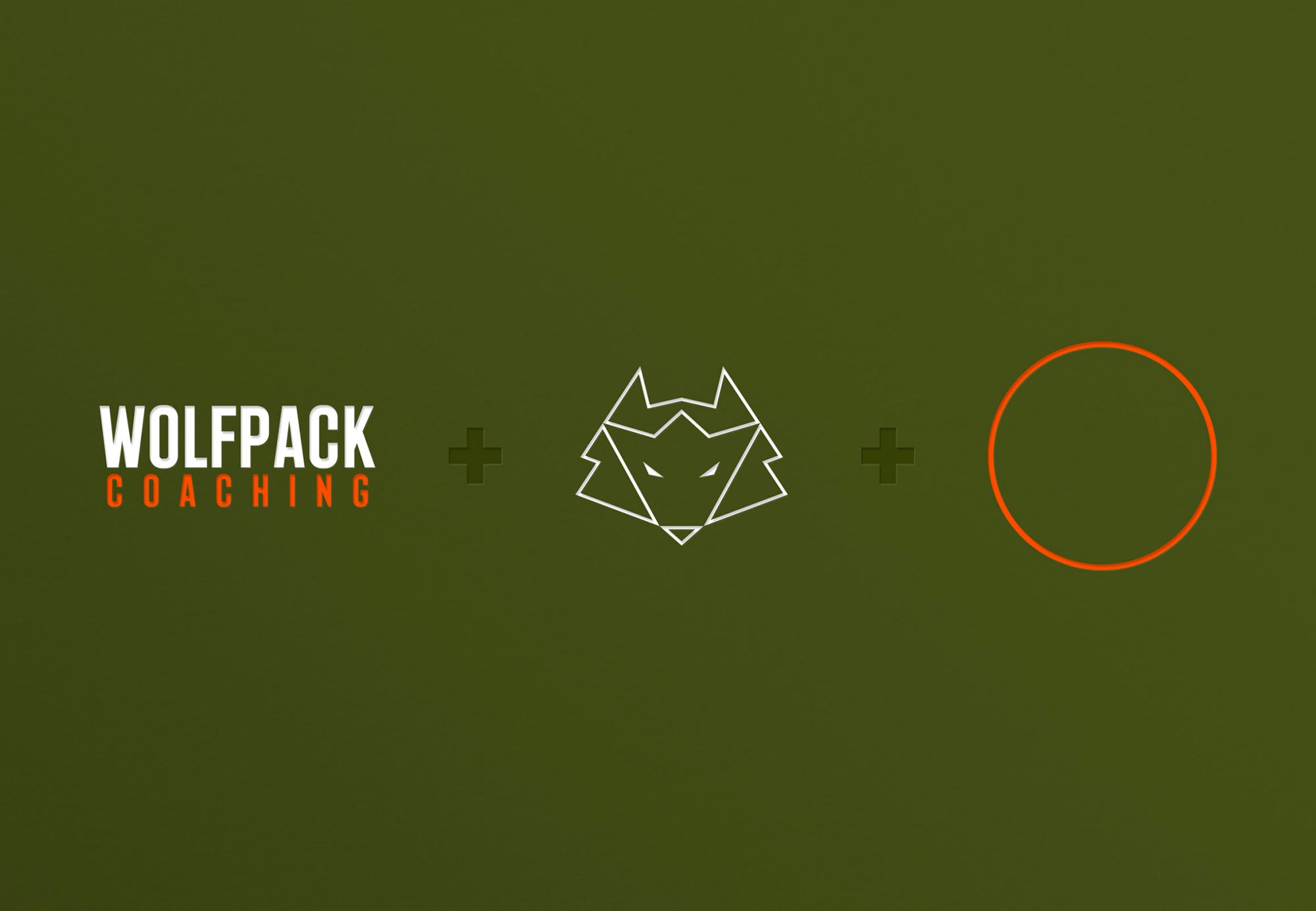 Construction du logo Wolfpack Coaching