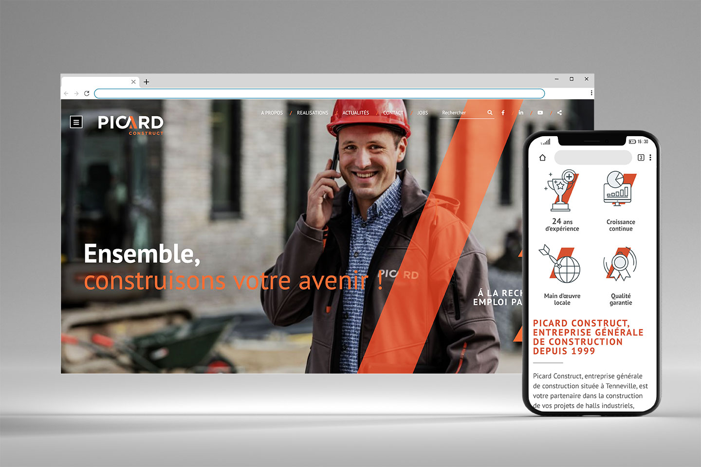 création de site web responsive